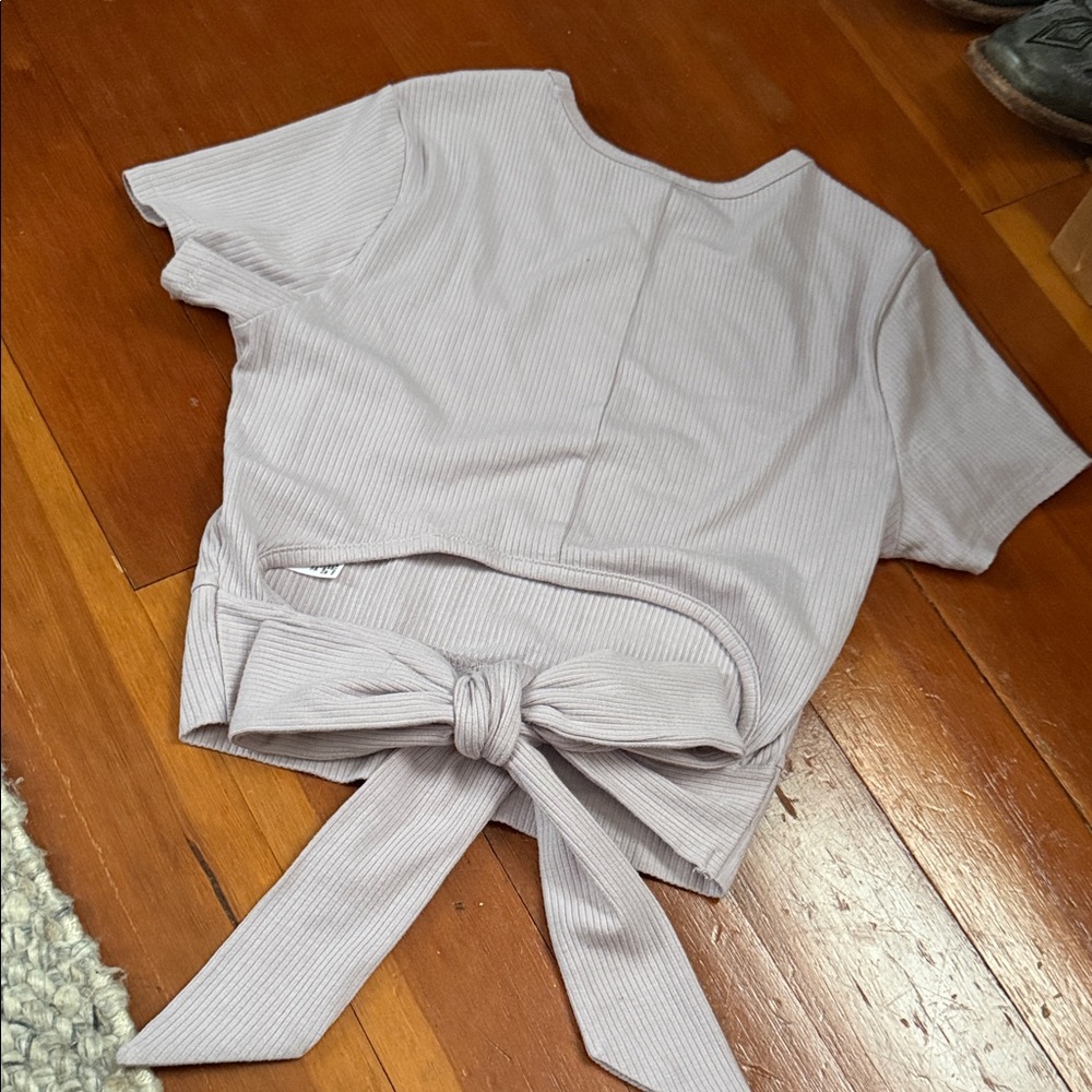 NWOT Garage Tie-Back Shirt